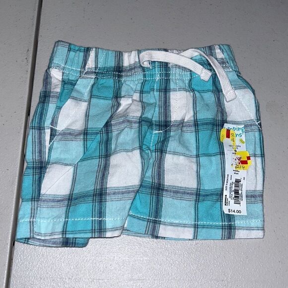 Nwt 9m jumping beans plaid shorts - Picture 1 of 2